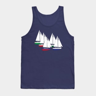 Cape George 36 Cutter Sailboats Racing Tank Top